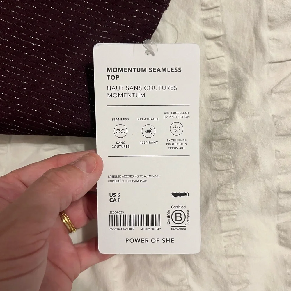 Athleta Purple Long Sleeve Top - Picture 5 of 5